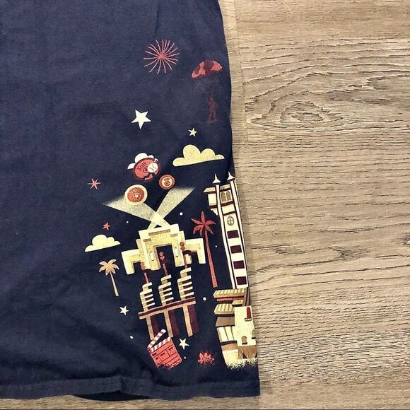 Disney's Star Wars Hollywood Studios All Over Print Graphic Art T-shirt Large - Picture 4 of 8